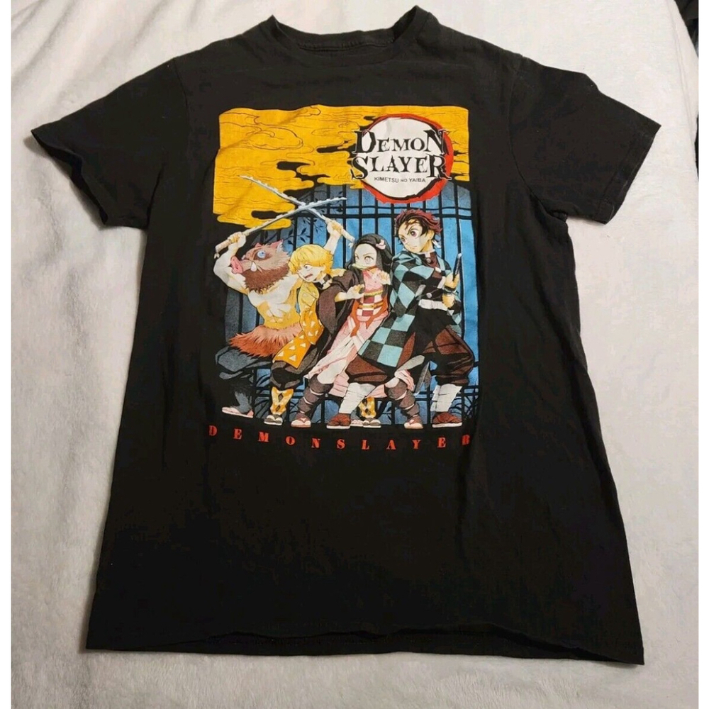 Demon Slayer Men's Kimetsu No Yaiba Poster Shirt Size Small Anime Manga Comic
